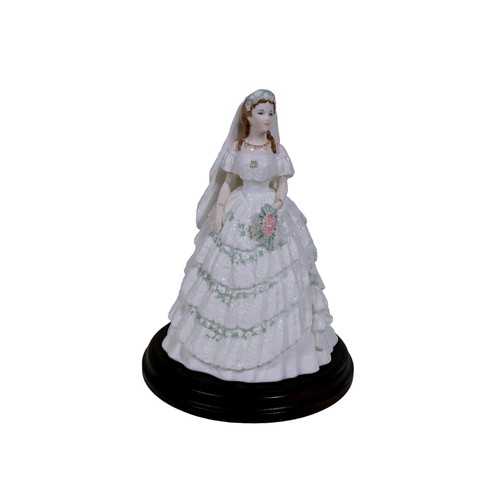 12 - Five Coalport Royal brides, sculpted by John Bromley, limited edition of 7500, comprising: the Queen... 