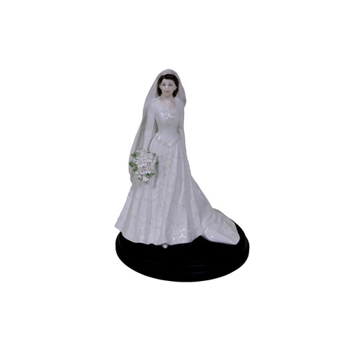 12 - Five Coalport Royal brides, sculpted by John Bromley, limited edition of 7500, comprising: the Queen... 