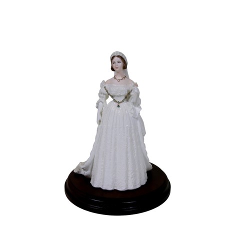 12 - Five Coalport Royal brides, sculpted by John Bromley, limited edition of 7500, comprising: the Queen... 