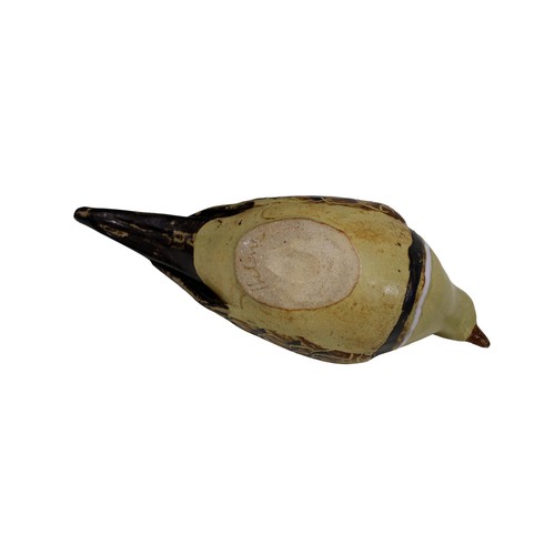 15 - Three pairs of studio pottery birds, of naturalistic form, 25cm in length maximum (6)