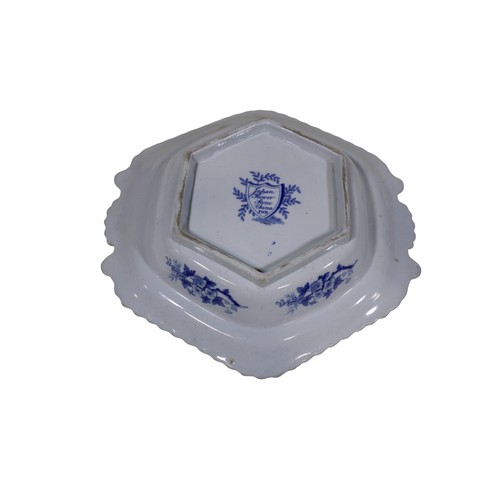 17 - A selection of mixed ceramics, including small Chinese boxes, two small blue and white platters, etc