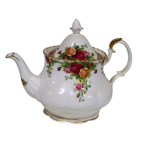 18 - A collection of Royal Albert Old Country Rose pattern tea ware, comprising: twelve cups (two shapes)... 