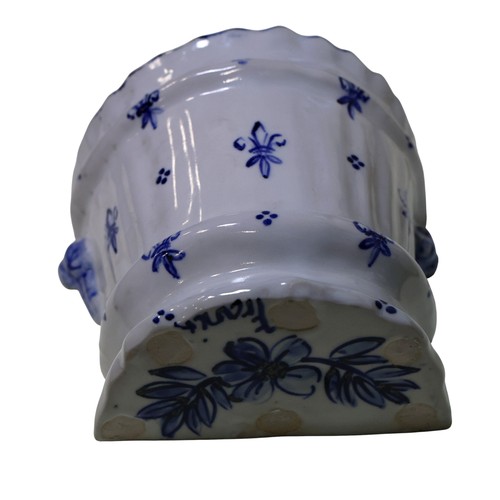 34 - A mixed collection of Studio wares, together with a Wedgwood embossed Queens ware fluted vase, Wedgw... 