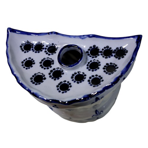 34 - A mixed collection of Studio wares, together with a Wedgwood embossed Queens ware fluted vase, Wedgw... 