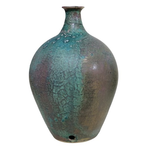 34 - A mixed collection of Studio wares, together with a Wedgwood embossed Queens ware fluted vase, Wedgw... 