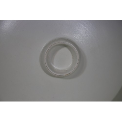 37 - Norman Wilson for Wedgwood, two plates with blue swirl detail, 21cm diameter