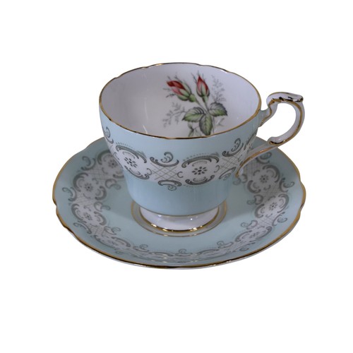 41 - Paragon Moss Rose Radstock pattern tea set for six