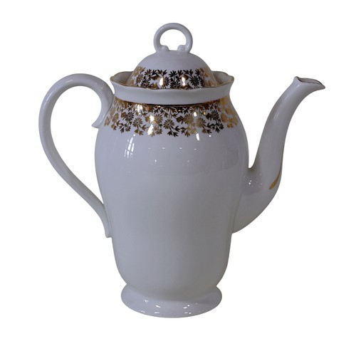 42 - Paragon Rockingham pattern tea service for six, and a further Royal Addley white and gilt coffee ser... 