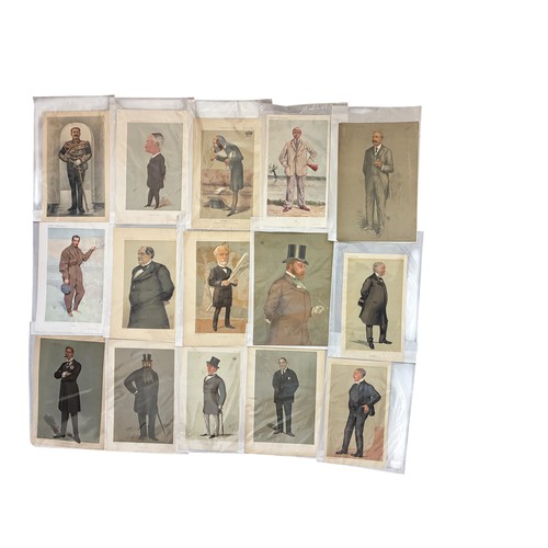 2441 - Twenty-five Vanity Fair (1869-1914) prints of mixed interest, by various artists to include Spy, chr... 