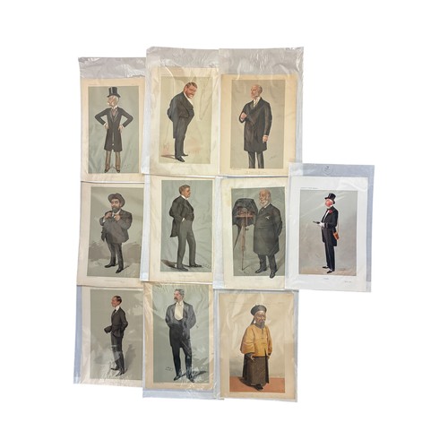 2441 - Twenty-five Vanity Fair (1869-1914) prints of mixed interest, by various artists to include Spy, chr... 