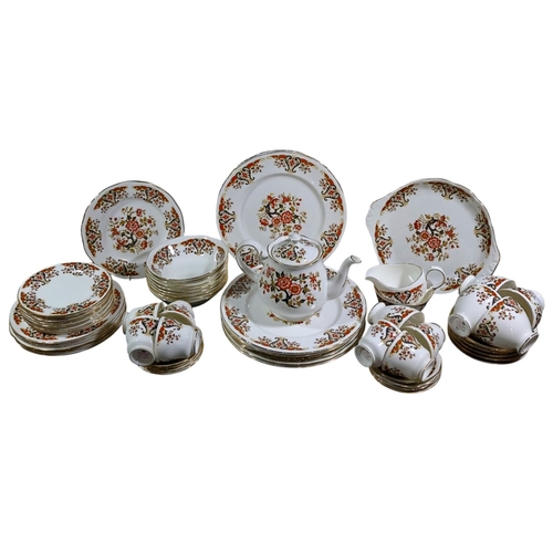 247 - A collection of Colclough Royale Pattern (pattern no 2585) dinner & tea service for 8