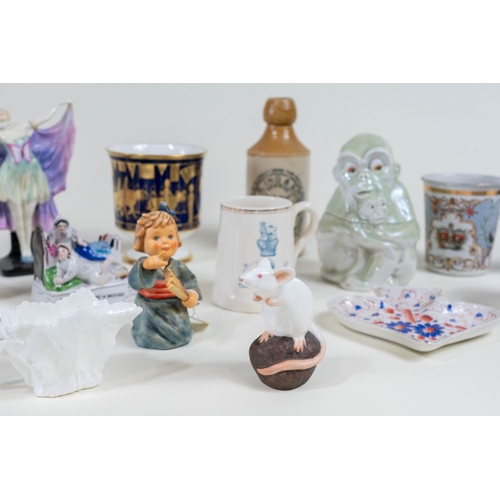 135 - A French mansion house dwarf, A Beswick donkey, together with a large quantity of small decorative o... 