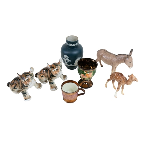 135 - A French mansion house dwarf, A Beswick donkey, together with a large quantity of small decorative o... 