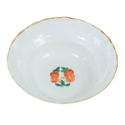 172 - A small collection of Chinese bowls with character, dragon, blossom and other decoration  - 16cm dia... 