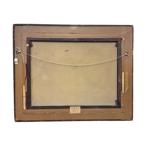 58 - John Paul (1807-1887) - New Palace Yard, oil on canvas, inscribed plaque 'New Palace Yard. c.1760, J... 