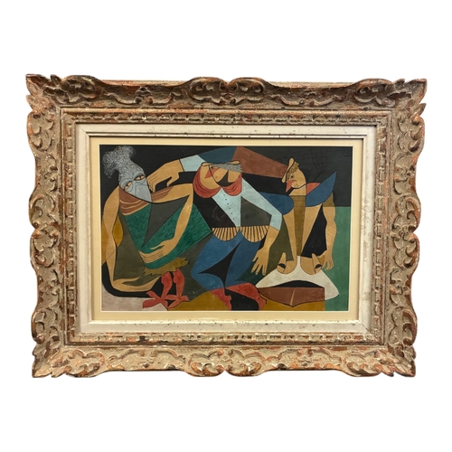 French School, 20th Century - Cubist multi-figure composition ...