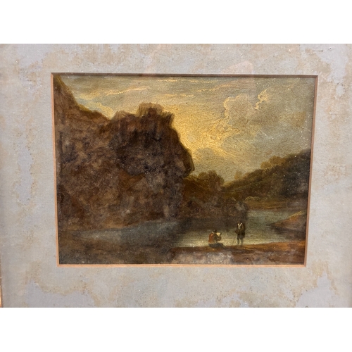 25 - Benjamin Barker of Bath (1776-1838) - 'Wick Rocks' and 'Above Wick Rocks near Bath', oil on paper, b... 