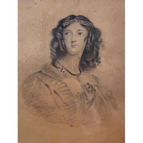 30 - Mary Grainger after Alfred Edward Chalon - Portrait of Flora Mac-Ivor (Irish and Scottish Interest, ... 