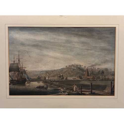 21 - Nicholas Pocock (1740-1821) - 'View of Clifton Hill from the Sea Banks' (1781), watercolour, monogra... 