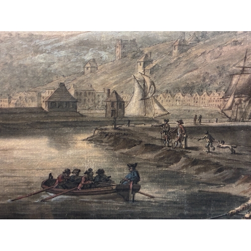 21 - Nicholas Pocock (1740-1821) - 'View of Clifton Hill from the Sea Banks' (1781), watercolour, monogra... 