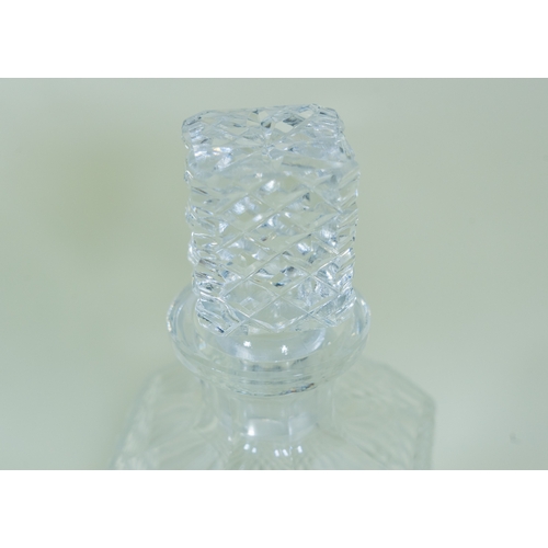 272 - A collection of mostly cut glass to include two ships decanters, a pair and another decanter, variou... 