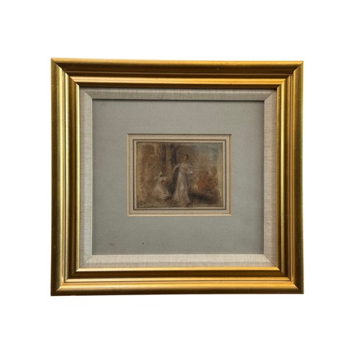 36 - 19th Century School - A classical dance scene, possibly a French of British academic study, pastel a... 