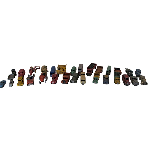 682 - Vintage Dinky toys, coaches, lorries, tractors, etc, 30 pierces approx