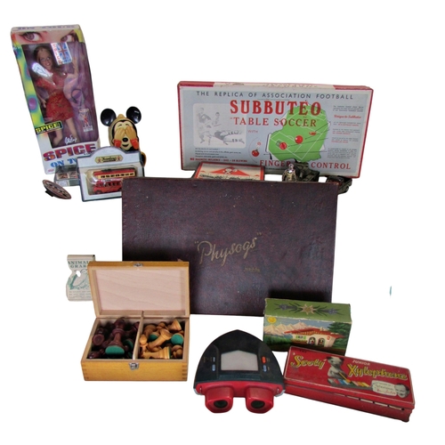 684 - A quantity (two crates) of miscellaneous vintage toys and games