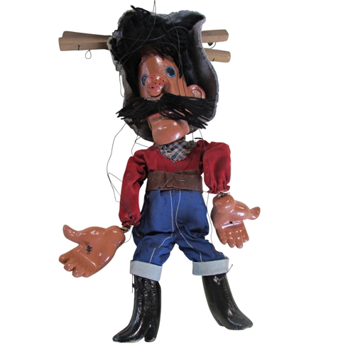 686 - Pelham puppet - Hank The Cowboy (in a Pelhams Mr Turnip box)
