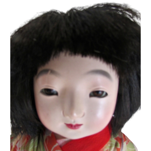 691 - Vintage Japanese Ichimatsu doll with traditional dress, 40 cm