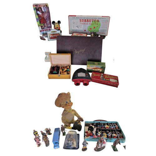 684 - A quantity (two crates) of miscellaneous vintage toys and games
