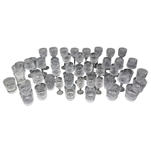 288 - A collection of various Tyrone Crystal wine glasses