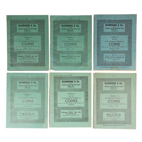 734 - 6 Volumes - The catalogue of the celebrated collection of coins formed by Richard. Cyril Lockett - s... 