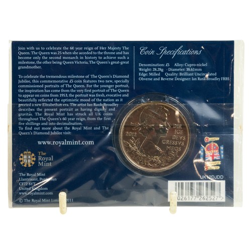724 - 2 x Royal Mint Annual Proof sets 1991 & 2008. 10 x Royal Mint £5/Crown BUNC and 1 x Royal Mint £2 BU... 