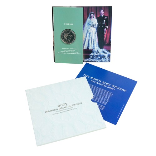724 - 2 x Royal Mint Annual Proof sets 1991 & 2008. 10 x Royal Mint £5/Crown BUNC and 1 x Royal Mint £2 BU... 