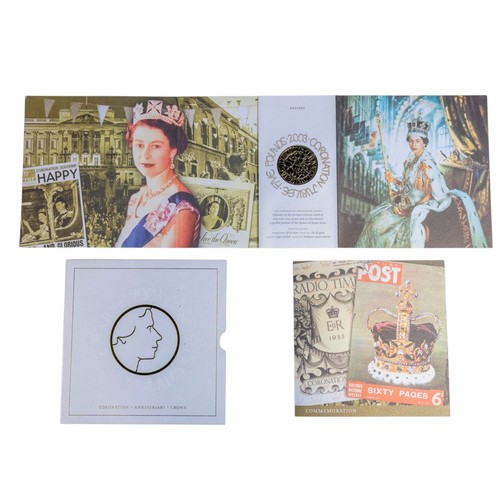 724 - 2 x Royal Mint Annual Proof sets 1991 & 2008. 10 x Royal Mint £5/Crown BUNC and 1 x Royal Mint £2 BU... 