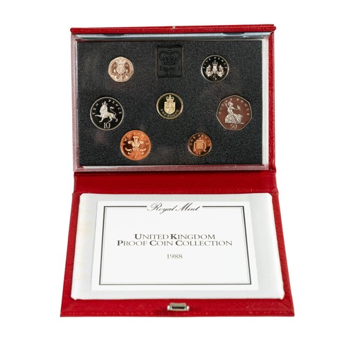 721 - 8 X Royal Mint Annual Proof sets 1985,1986,1988,1991,1993,1997,1999 & 2012