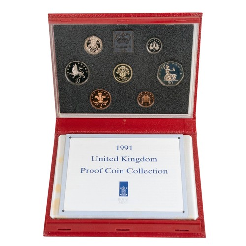 721 - 8 X Royal Mint Annual Proof sets 1985,1986,1988,1991,1993,1997,1999 & 2012
