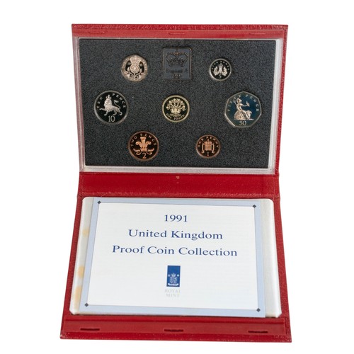 721 - 8 X Royal Mint Annual Proof sets 1985,1986,1988,1991,1993,1997,1999 & 2012