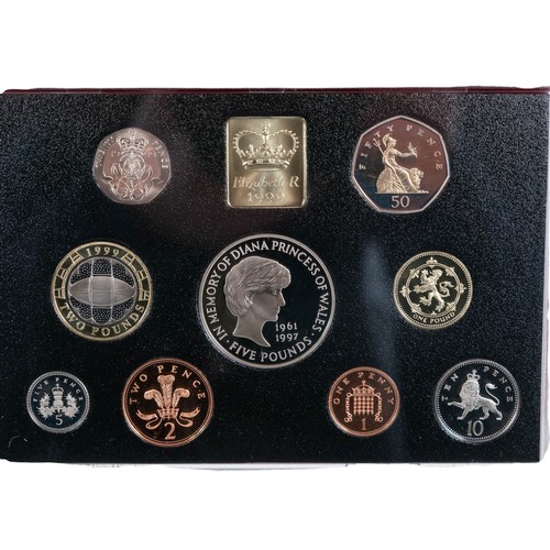721 - 8 X Royal Mint Annual Proof sets 1985,1986,1988,1991,1993,1997,1999 & 2012