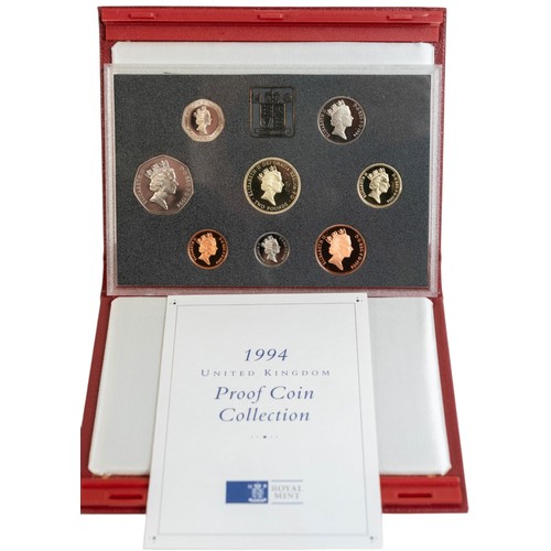 722 - 8 x Royal Mint Annual Proof Sets, 1983, 1984,1994,1996,1997,1998,1999 & 2012