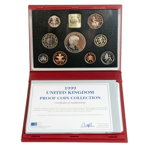 722 - 8 x Royal Mint Annual Proof Sets, 1983, 1984,1994,1996,1997,1998,1999 & 2012