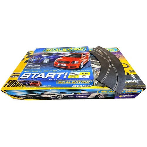 693 - Scalextric Formula one race set, number 4 with Mclaren Mercedes MP4-16 & Williams F1 BMW FW23 boxed,... 