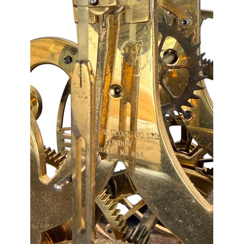 A brass Strutt type epicyclic skeleton clock by Emperor Clock Company ...