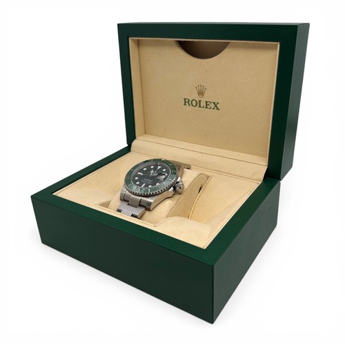 419 - Rolex. A gentleman's stainless steel Oyster Perpetual Date Submariner 'Hulk' wristwatch, reference 1... 