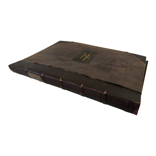  'Sketches in Switzerland, 1851' - A leather-bound album containing approx. 60 pencil sketches of Swi... 