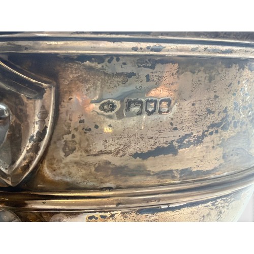 112 - A large Edward VII silver twin-handled pedestal bowl, London, 1902, likely by Middleton Chapman, Son... 