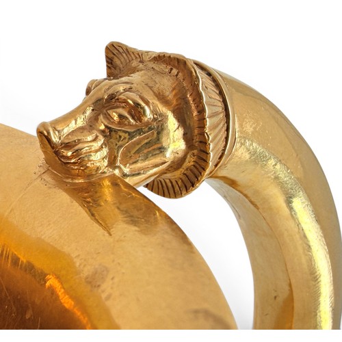 552 - An exceptional 22ct yellow gold full scale replica of The Oxus Treasure Jug, of ovoid form with hori... 
