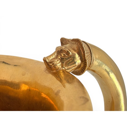 552 - An exceptional 22ct yellow gold full scale replica of The Oxus Treasure Jug, of ovoid form with hori... 