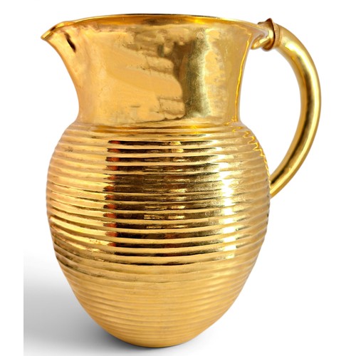 552 - An exceptional 22ct yellow gold full scale replica of The Oxus Treasure Jug, of ovoid form with hori... 